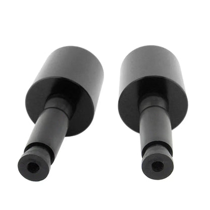 1.5" Black Handlebar Grips & End Caps for Universal Motorcycle