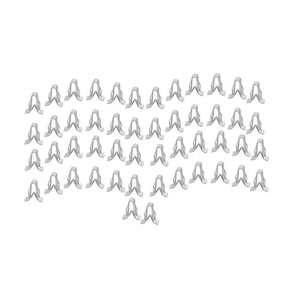 50pcs Gray Dashboard Retainer Clips for Instrument Panel - Universal Fit