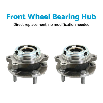 Front LH & RH Wheel Bearing Hub for Nissan Maxima J31, Murano Z50 (2004-2008)