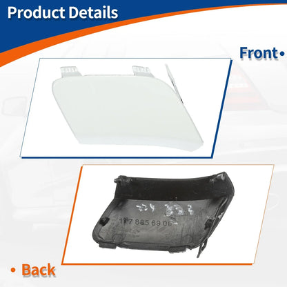 Front Car Bumper Tow Hook Cover for Mercedes-Benz CLA250 (2014-2019) White