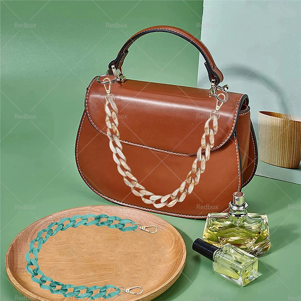 Resin Purse Chain Handle Acrylic Bag Strap for Clutches
