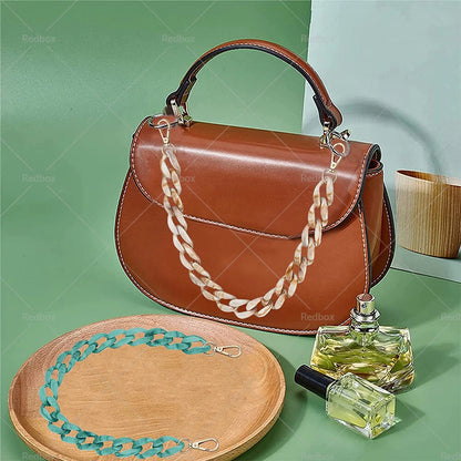 Resin Purse Chain Handle Acrylic Bag Strap for Clutches