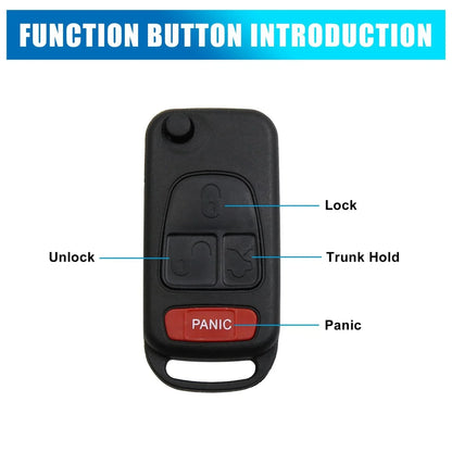 Key Shell Case for Mercedes-Benz 4 Button Key