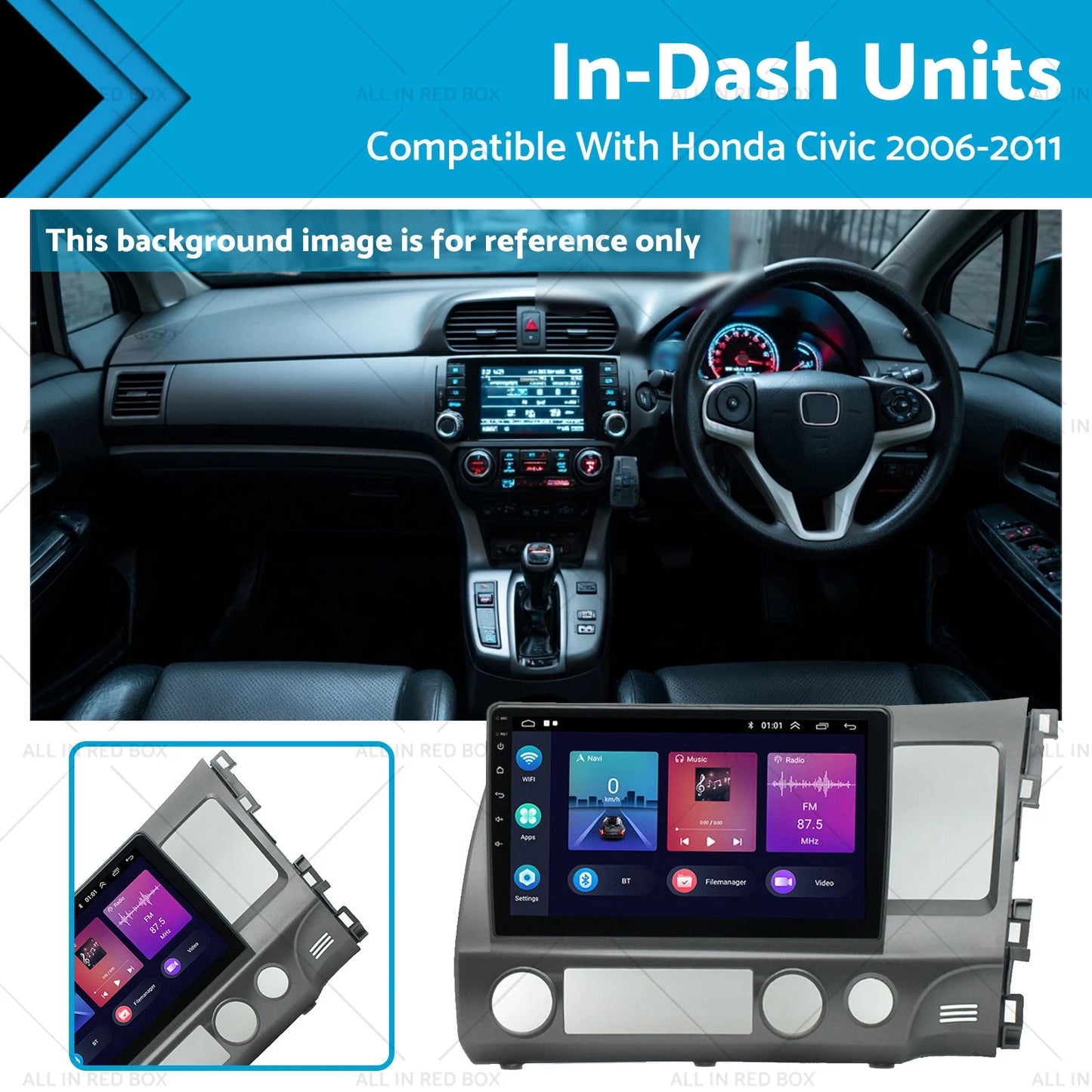 Android 13 Touch Screen Stereo Bluetooth for Honda Civic (2006-2011)