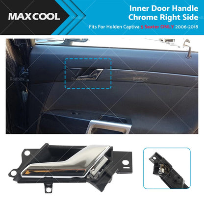 RH Inner Door Handle Chrome for Holden Captiva 5 Seater (2006-2018)