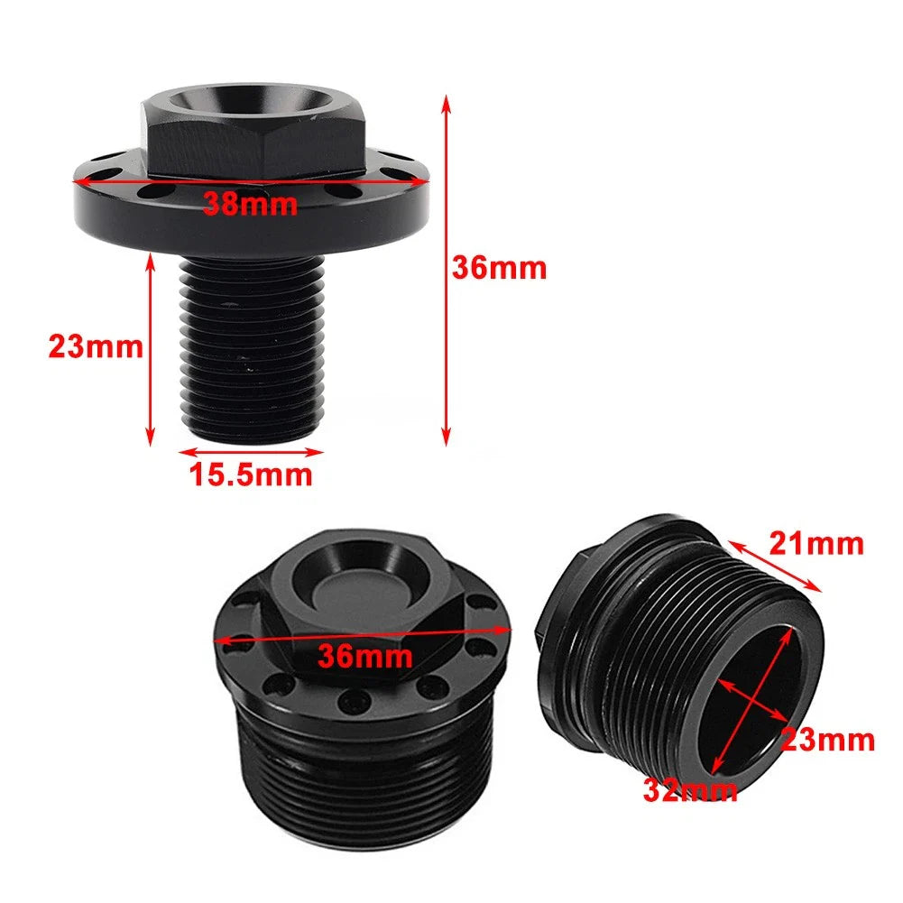 CNC Fork Tube Cap Bolt & Steering Stem Bolt for Harley FXR FXD XL883 (1982-2023)