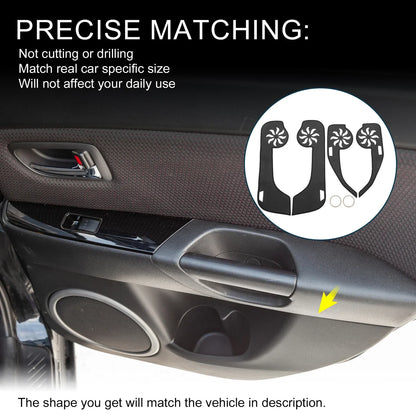 Car Door Leather Anti Kick Pad Sticker for Mercedes-Benz C Class (2011)