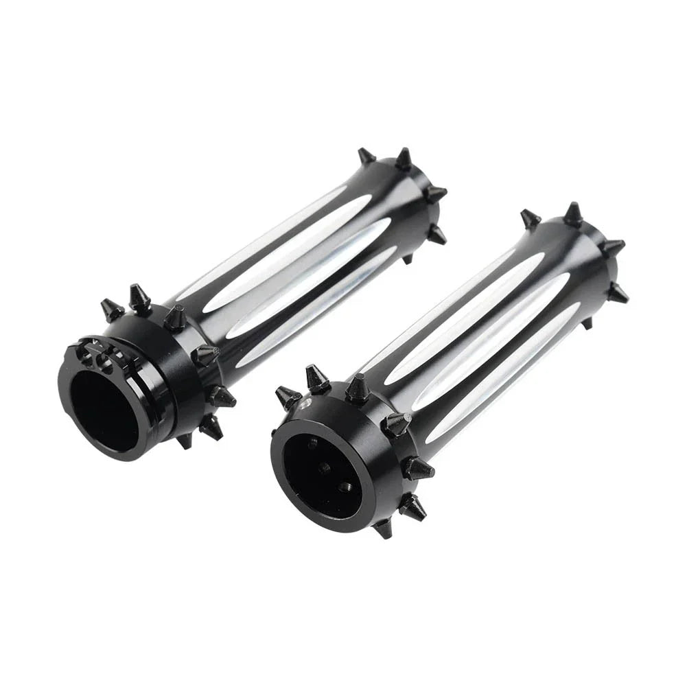 1'' Spikes Motorcycle Front Hand Grips for Harley Touring Dyna Softail