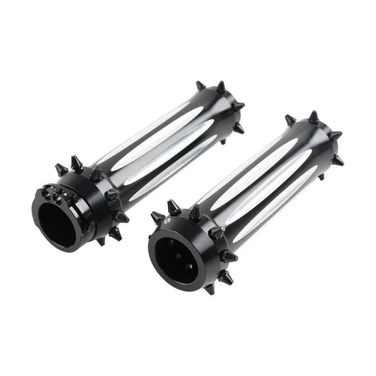 1'' Spikes Motorcycle Front Hand Grips for Harley Touring Dyna Softail