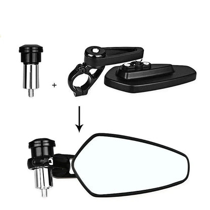 7/8" Aluminum Rear View Mirrors for Motorcycle (22mm)