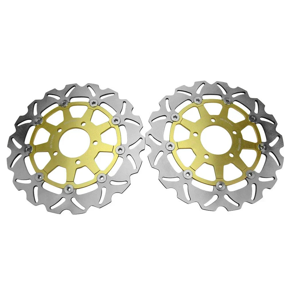 Steel Brake Discs Rotors Pads for Suzuki GSXR 600/750 (2004-2005) 3 x PCS