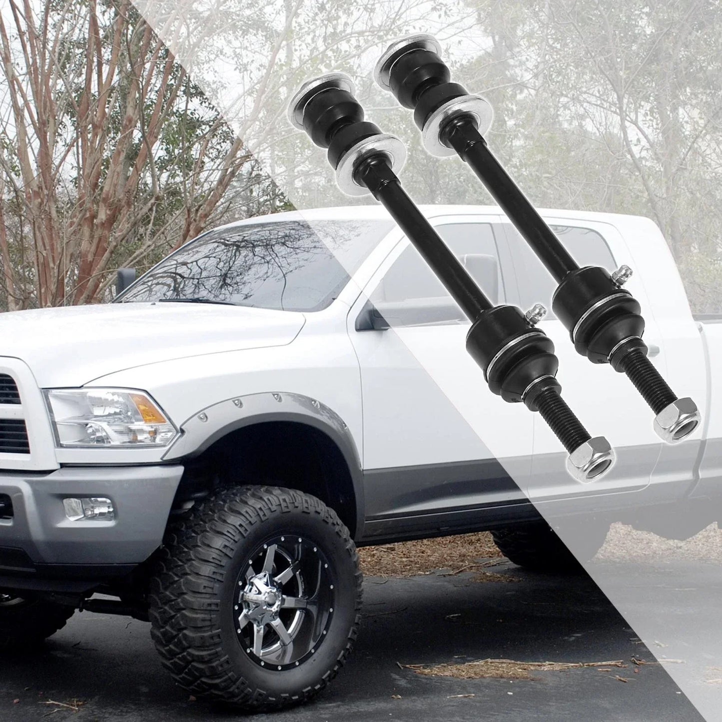 2 x Front Suspension Sway Bar End Links for Dodge Ram 1500 (2006-2010)
