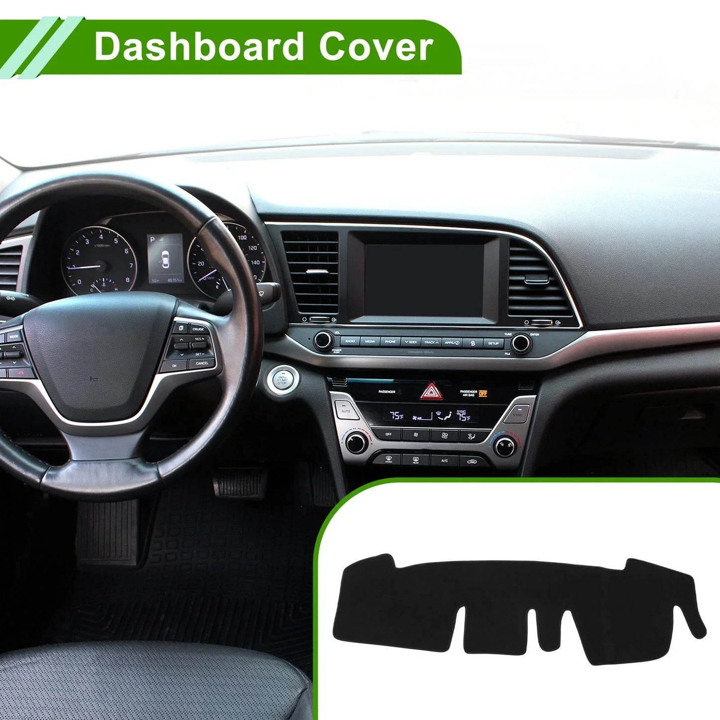 Dashboard Cover for Honda N-ONE JG3 JG4 2020-2024 Black 1 x Anti-Slip