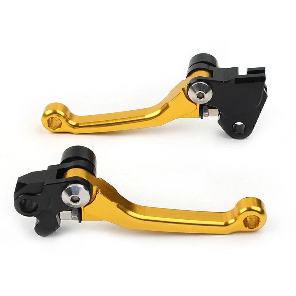 GOLD Pivot Dirt Clutch Brake Levers for Kawasaki KX450F (2006-2012)