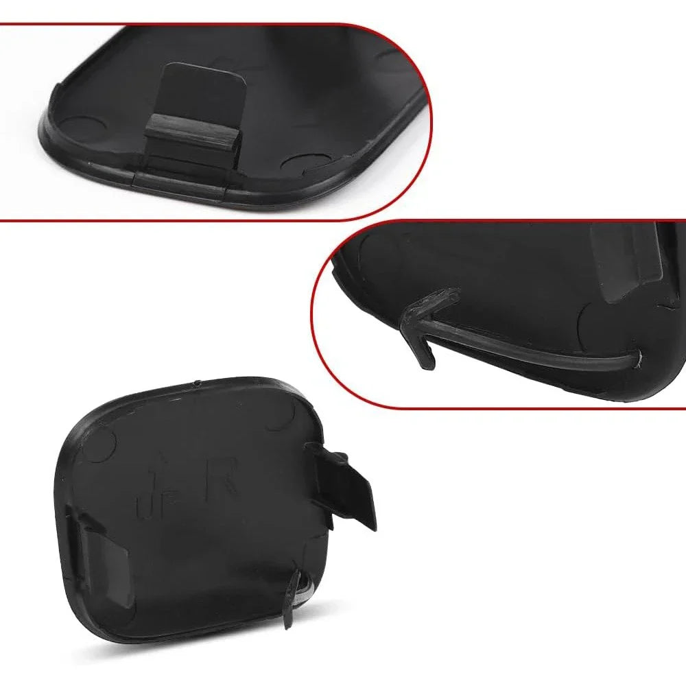 Left & Right Front Bumper Tow Hook Eye Covers for Toyota Highlander (2014-2016)