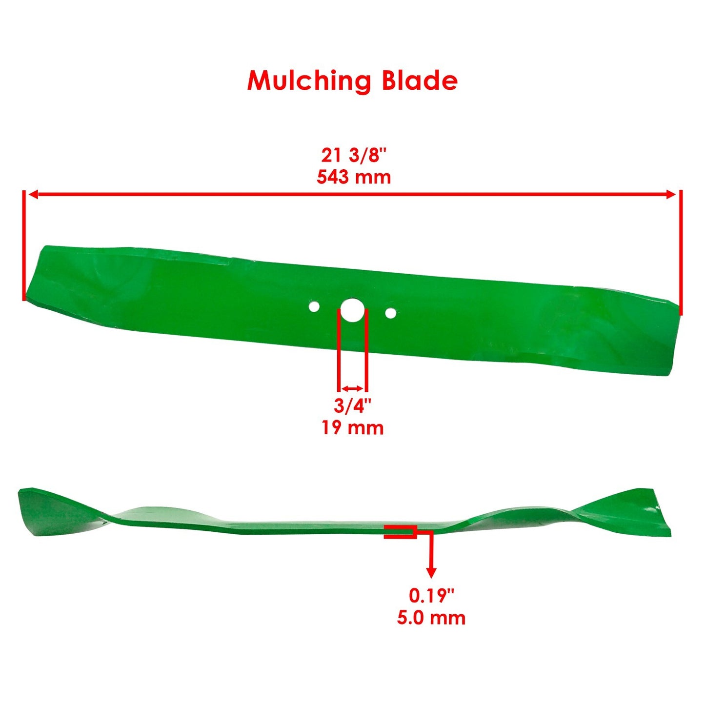 Deck Blade with Nut 42 inch Replacement for Cub Cadet LT1018 Z42 GT2542 (2011–2018)