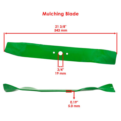Deck Blade with Nut 42 inch Replacement for Cub Cadet LT1018 Z42 GT2542 (2011–2018)