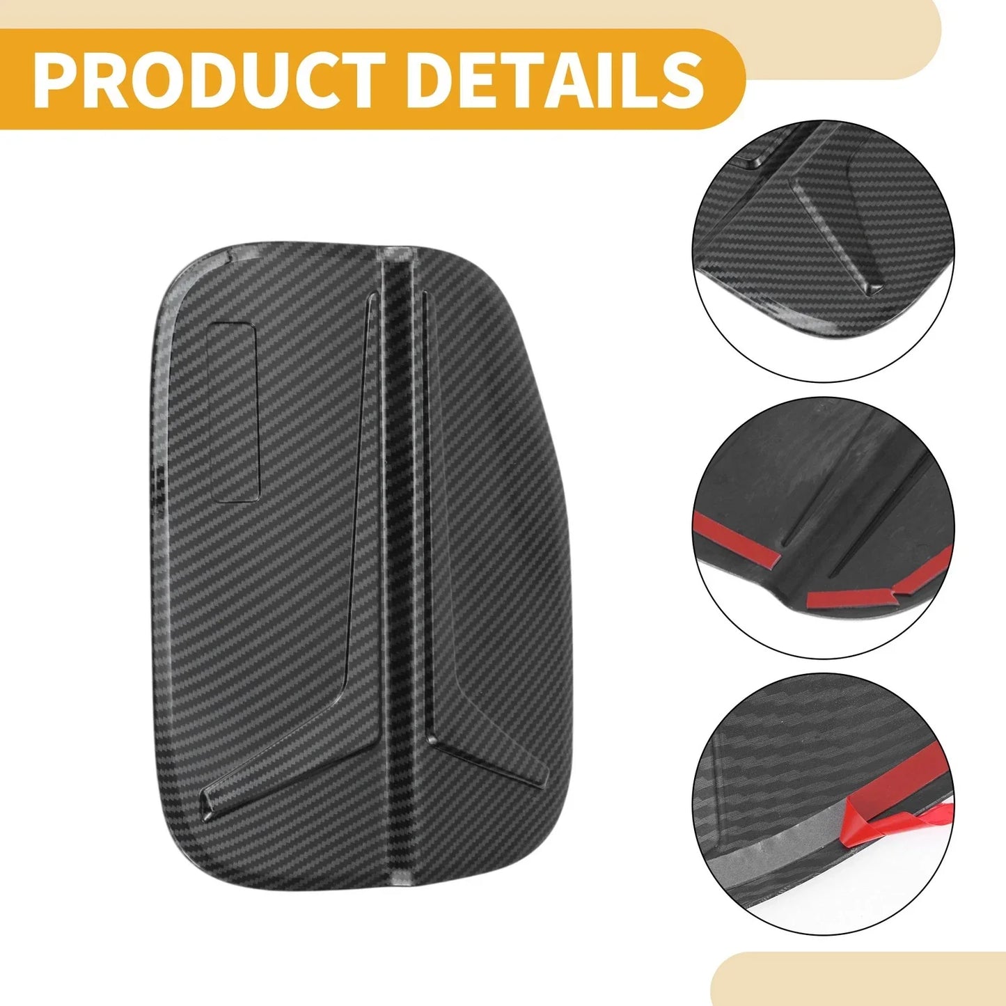 Fuel Tank Door Cap for Honda Accord 2023-2025 Gas Tank Flap Carbon Fiber