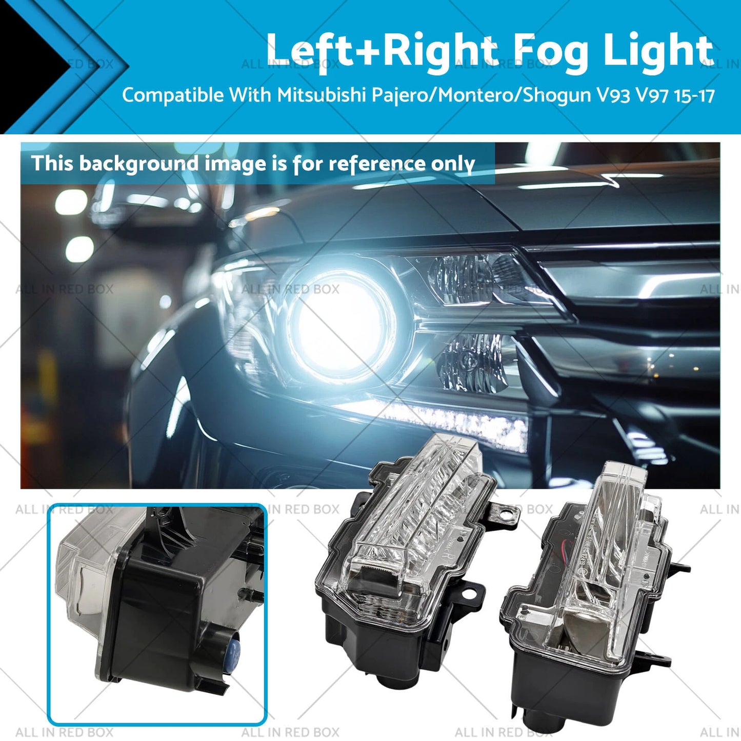 Front Bumper Fog Lights for Mitsubishi Pajero (2015-2017)