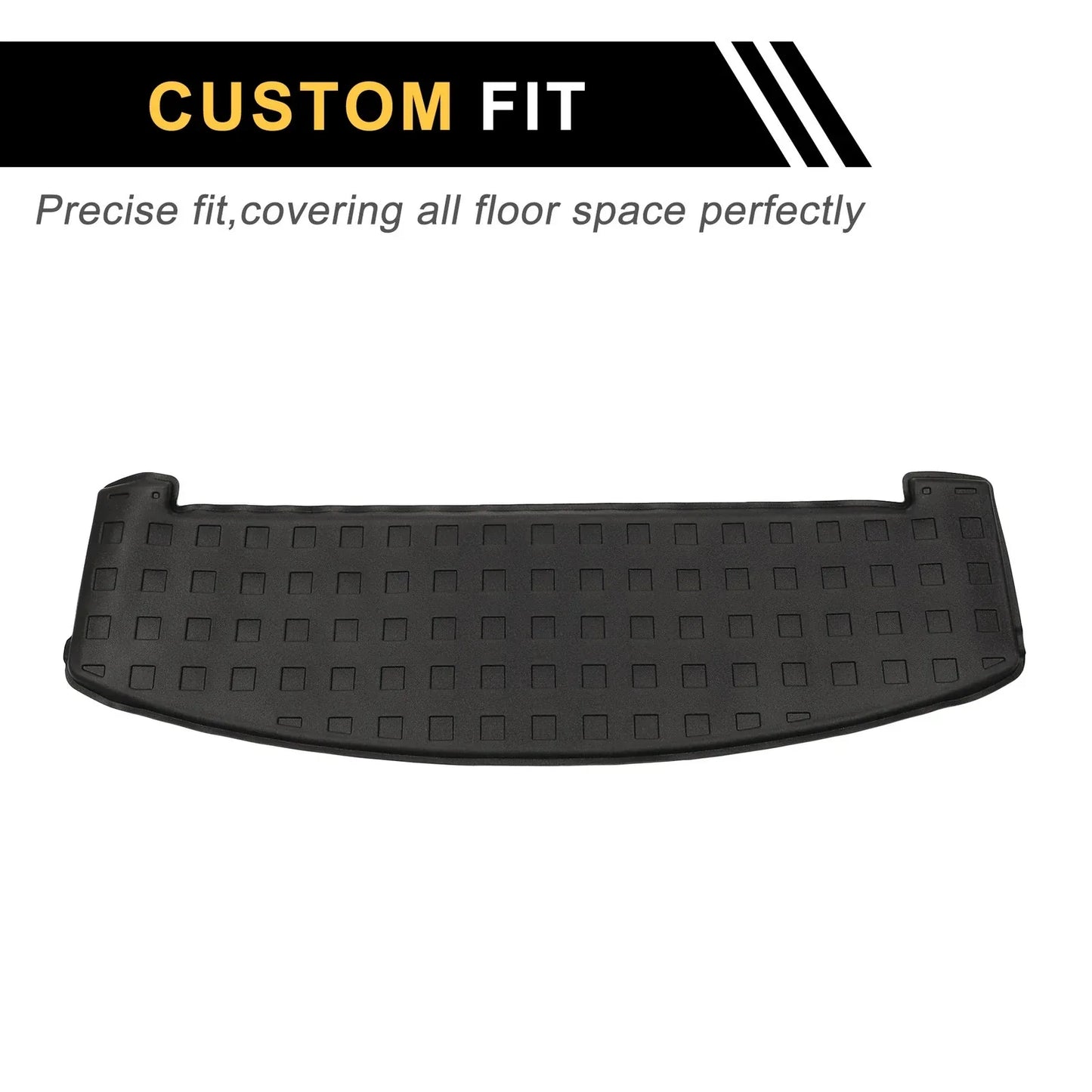 Cargo Liner Rear Trunk Mat for Hyundai Santa Fe (2024-2025) Square Grid TPE