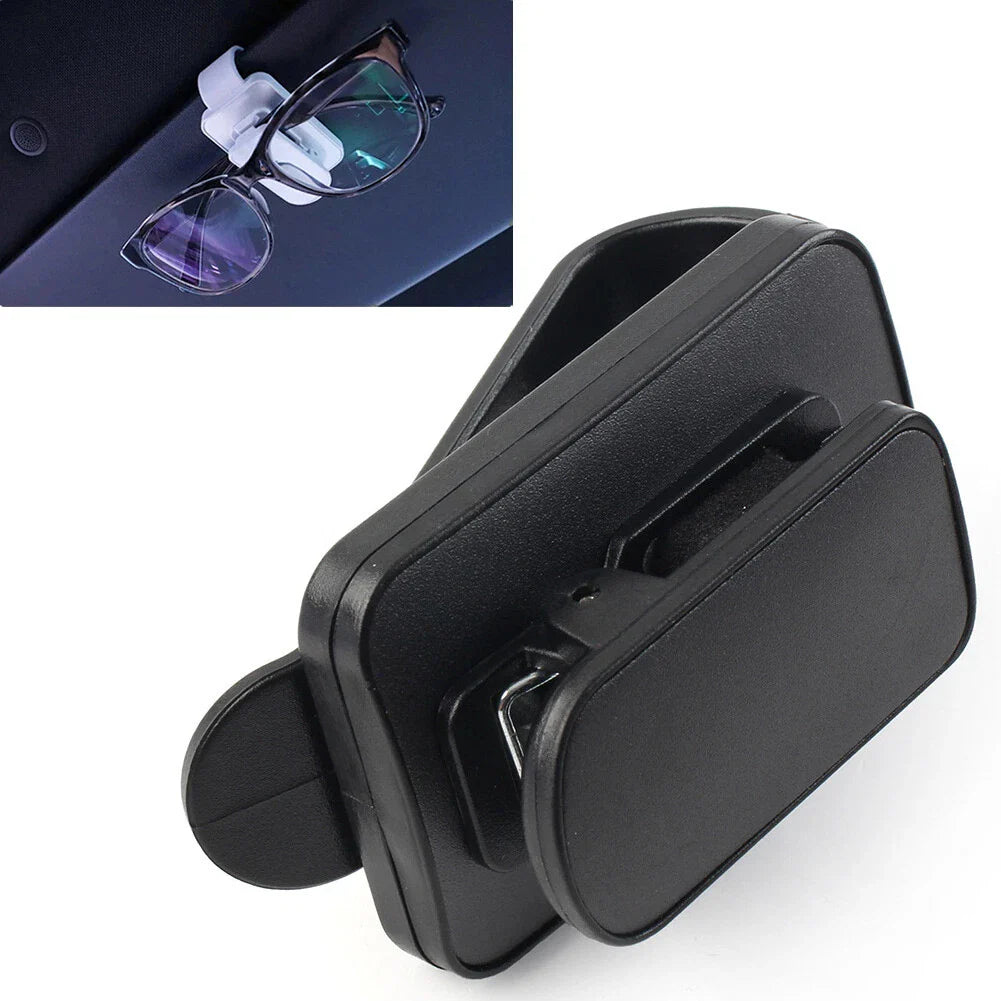 Sun Visor Clip Holder for Car Sunglasses Eyeglasses - Black