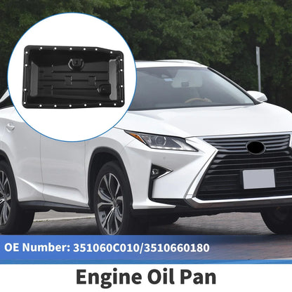 Engine Oil Pan for Lexus GX470 2004-2009 Aluminum Alloy Black