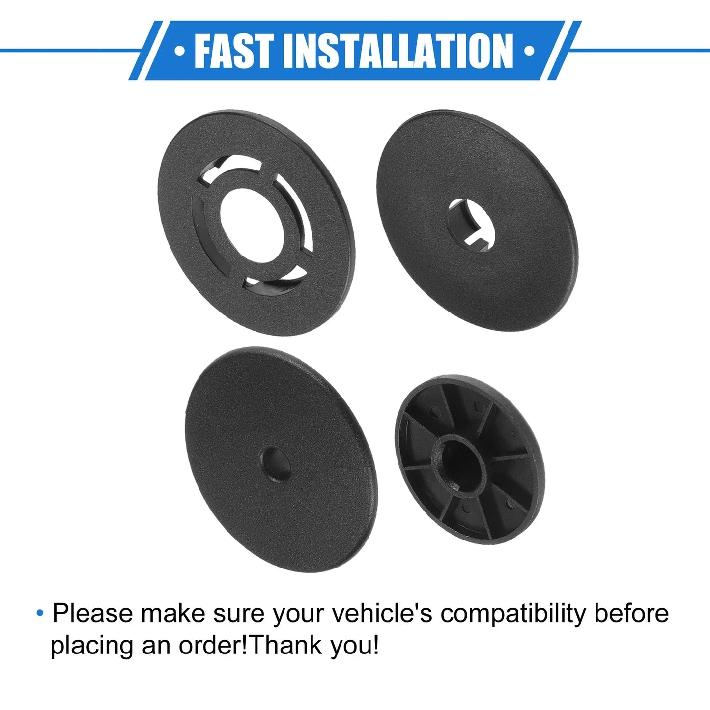 Kits Car Holder Retainer for Volkswagen Audi - Plastic Black