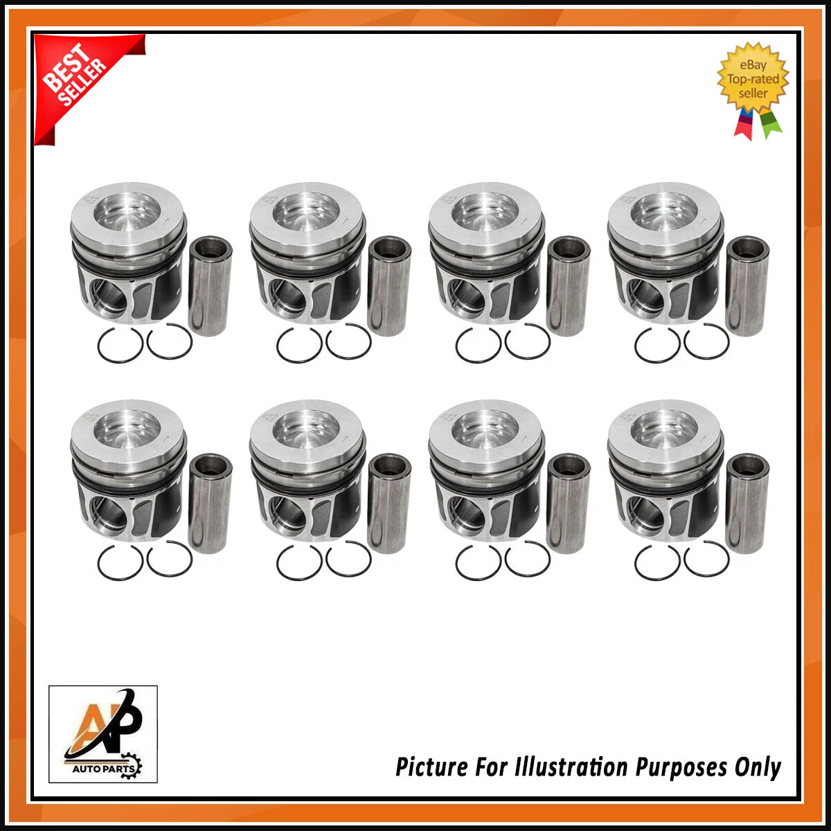 Engine Piston Rings Set OEM Replacement for Land Rover Range Rover (2013–2017)