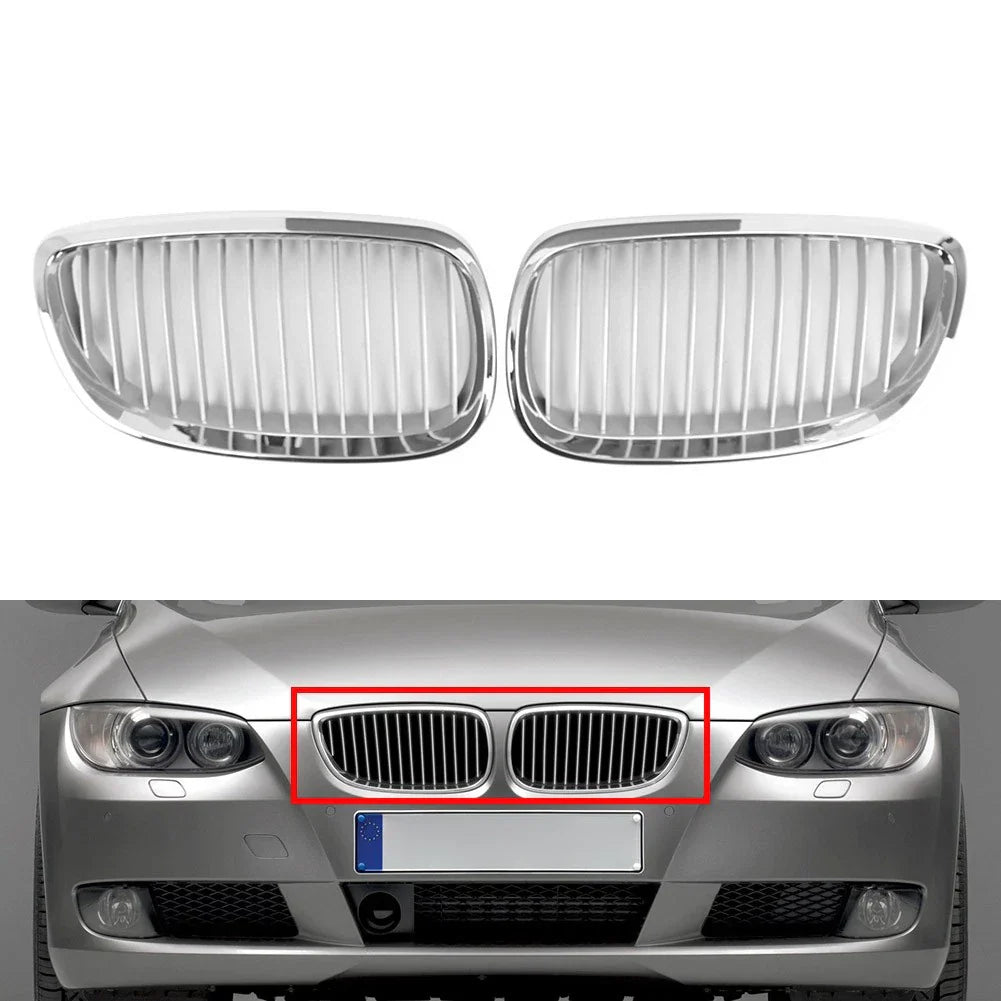 Chrome Front Kidney Grille Frame for BMW 3-Series E92 E93 (2006-2010)