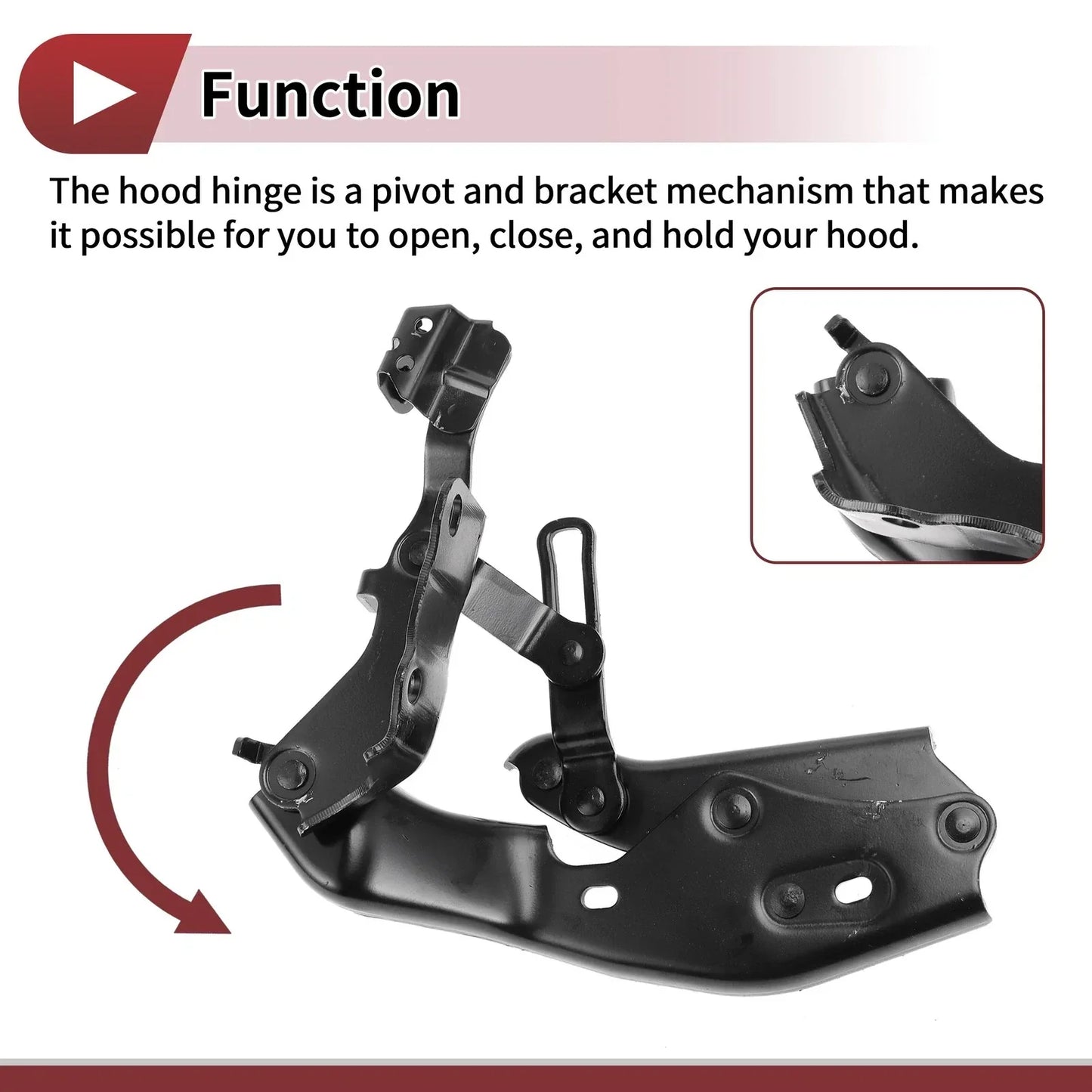 Hood Hinges for Lexus ES300h Front Bonnet Bracket (2019-2022) - 1 Pair