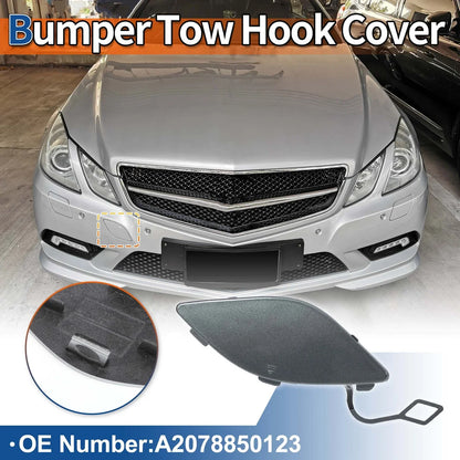 Front Car Bumper Tow Hook Cover for Mercedes-Benz E350 (2010-2014) Grey