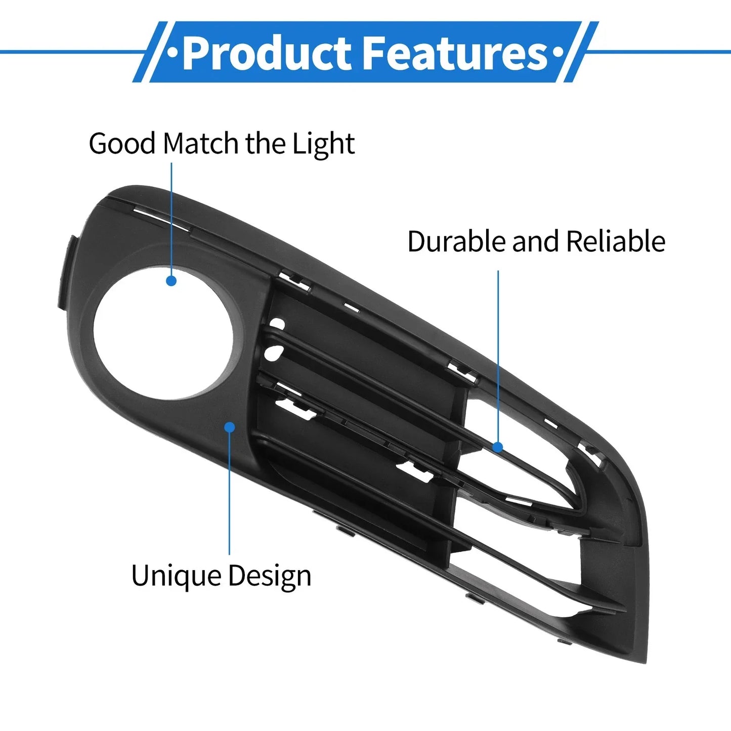 1 Pc Front Right Fog Light Grill for BMW 5 Series (2014 - 2016)