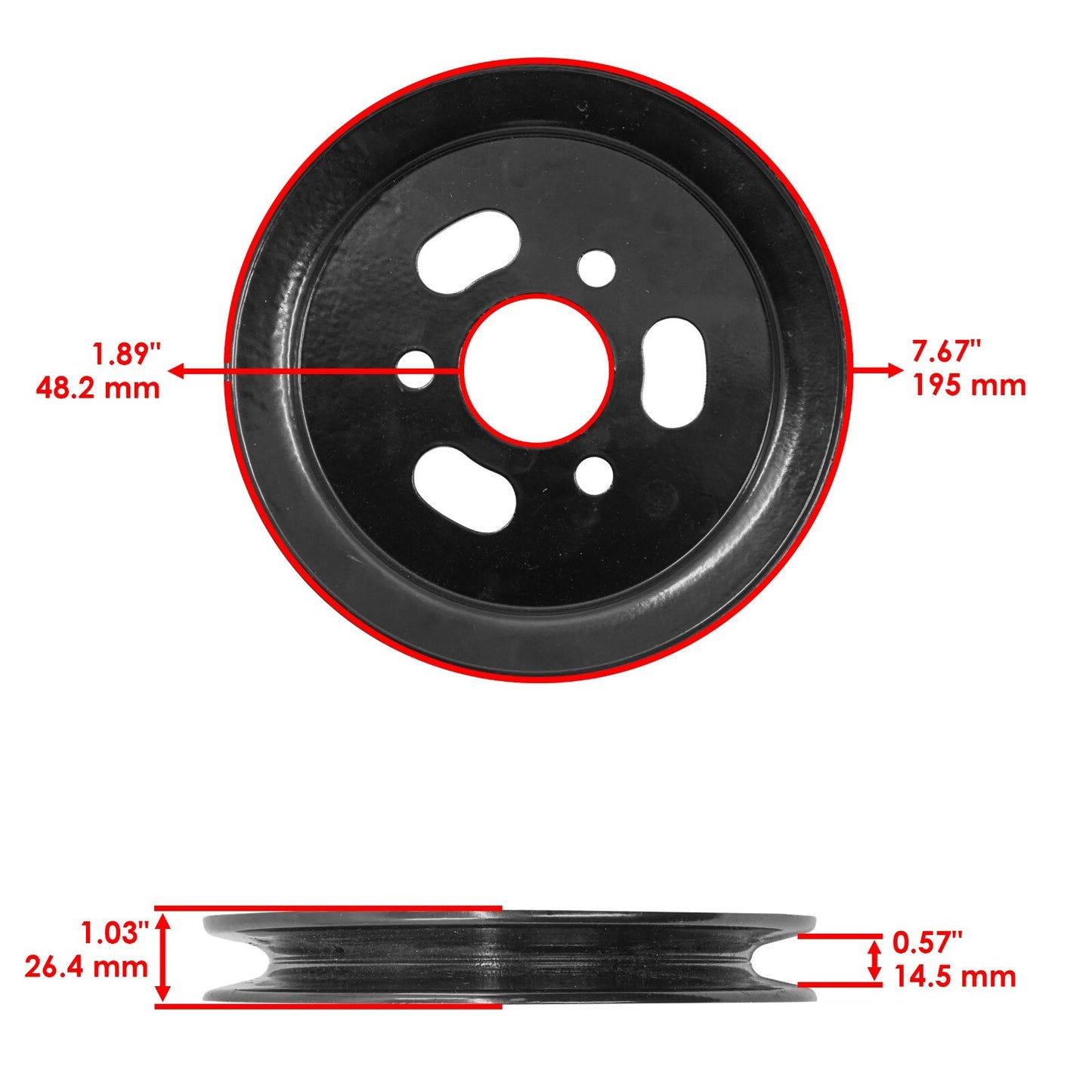 Deck Pulley Replacement for Toro 60 in and 72 in 3 Blades (2000–2010)