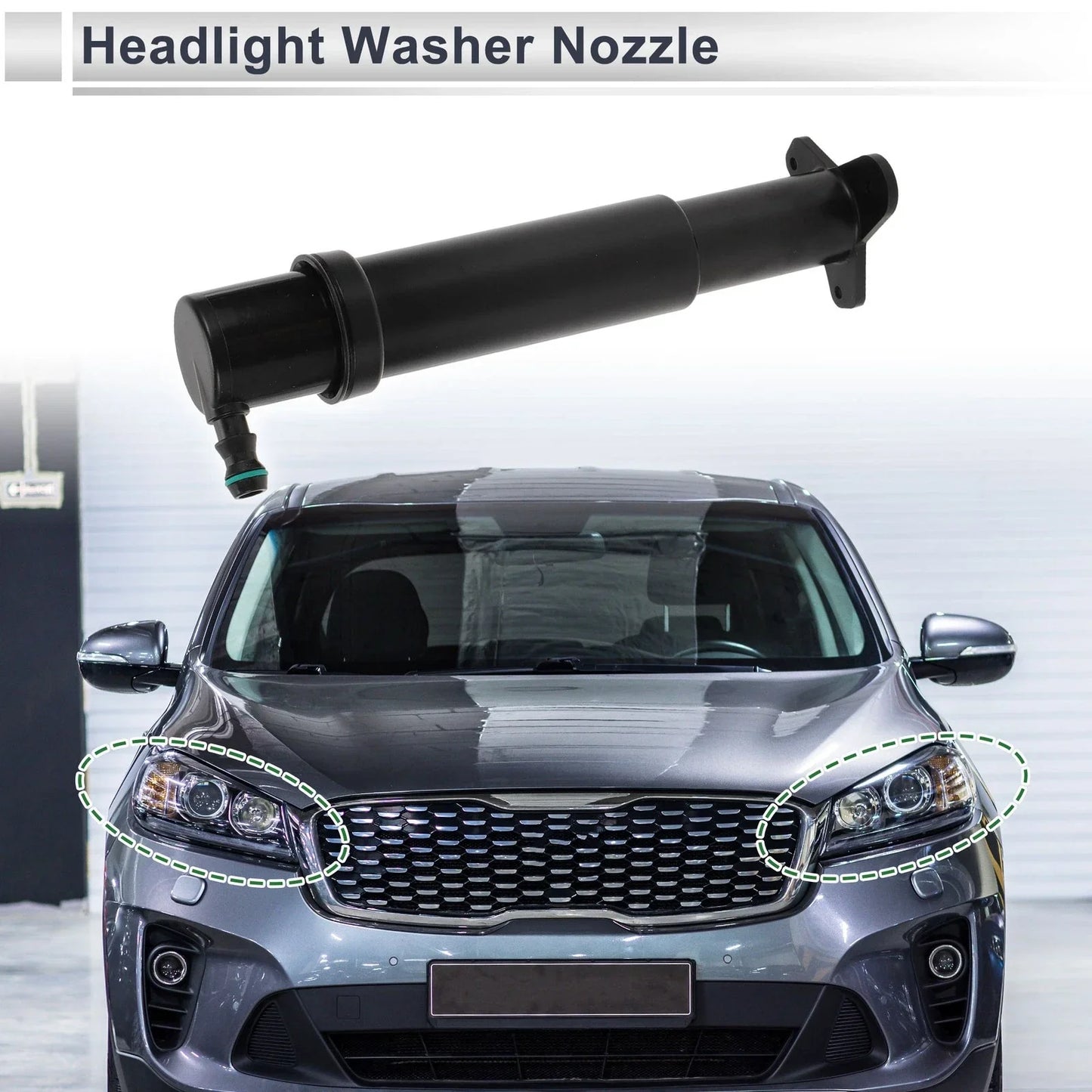 Headlight Washer Nozzle for Porsche (955, 2003-2010) - 1 x Front Driver/Passenger