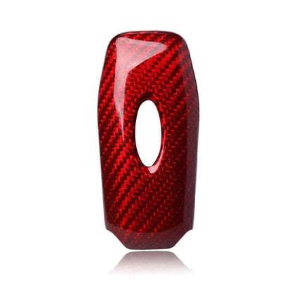 Red Carbon Fiber Remote Key Fob Cover for Ford F-150, Fusion (2013-2016)