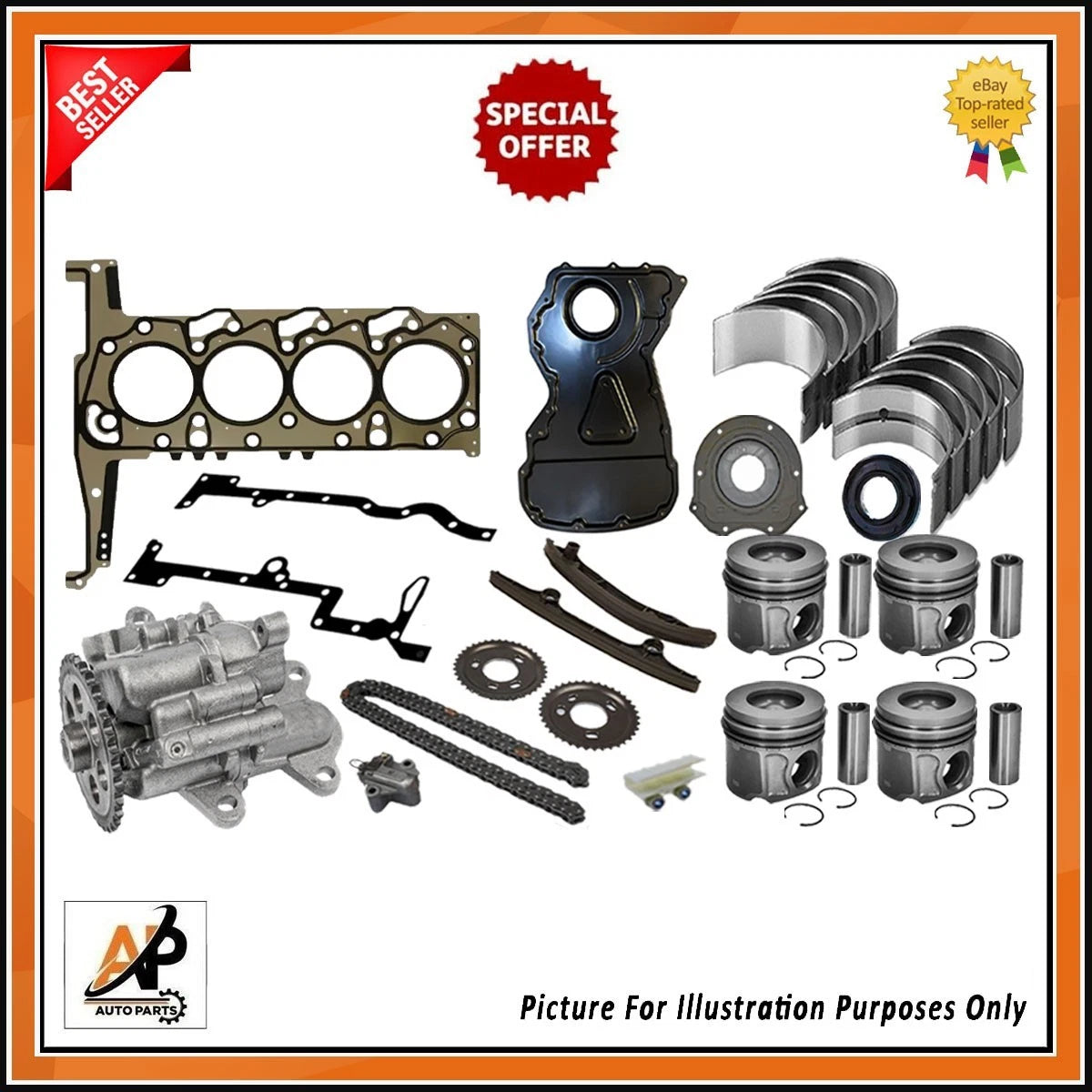 Head Gasket Replacement Kit for Ford Transit CVRA 2.2 Diesel (2011–2014)