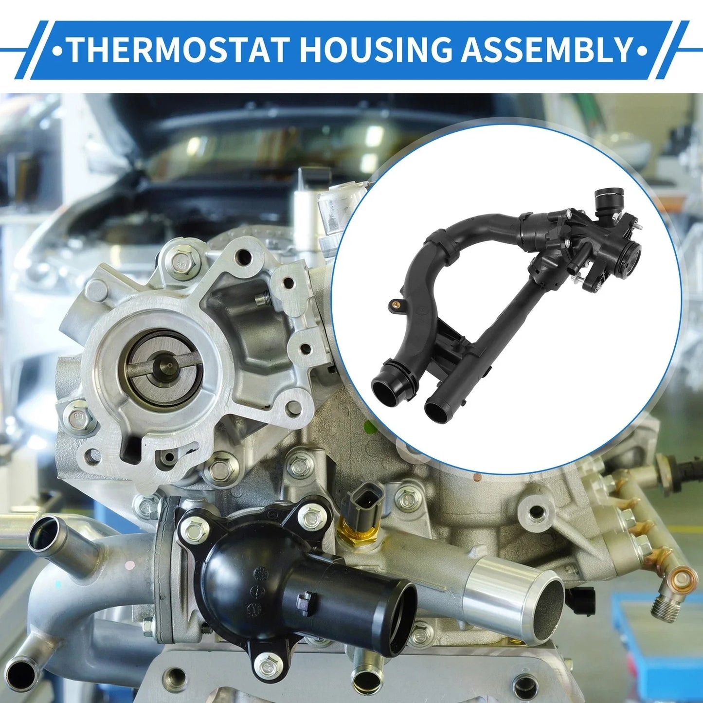 Engine Coolant Thermostat Housing for Mercedes-Benz C300 (2015-2018)