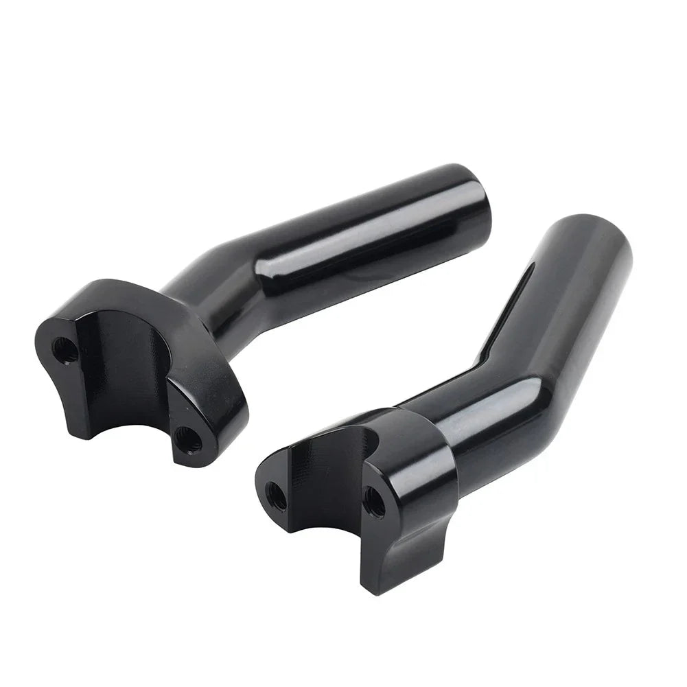 5.5" CNC Pullback Handlebar Risers for Harley Dyna Softail Sportster XL883 (2004-2023)