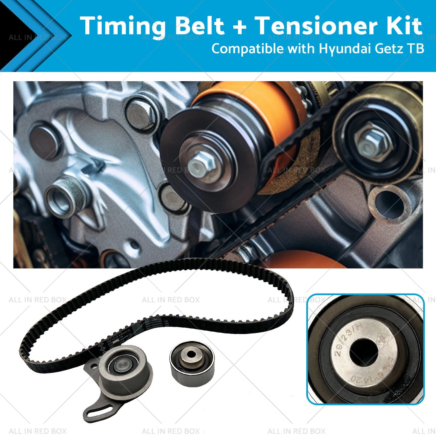 Timing Belt & Tensioner Kit for Hyundai Getz (2002-2011) 1.4/1.5/1.6L