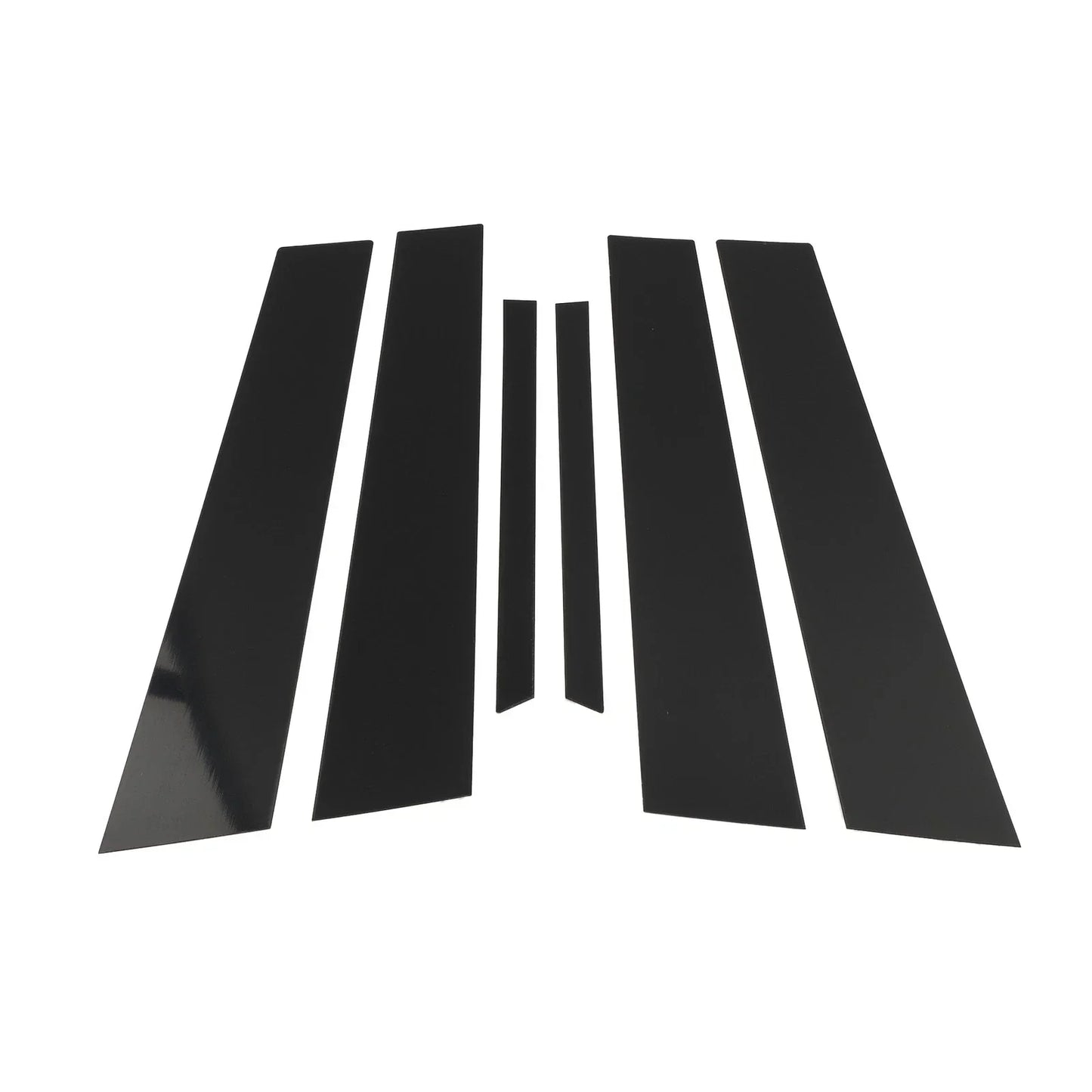 6 Pcs Door Pillar Window Trim for Mercedes E-Class (2010-2015) Black