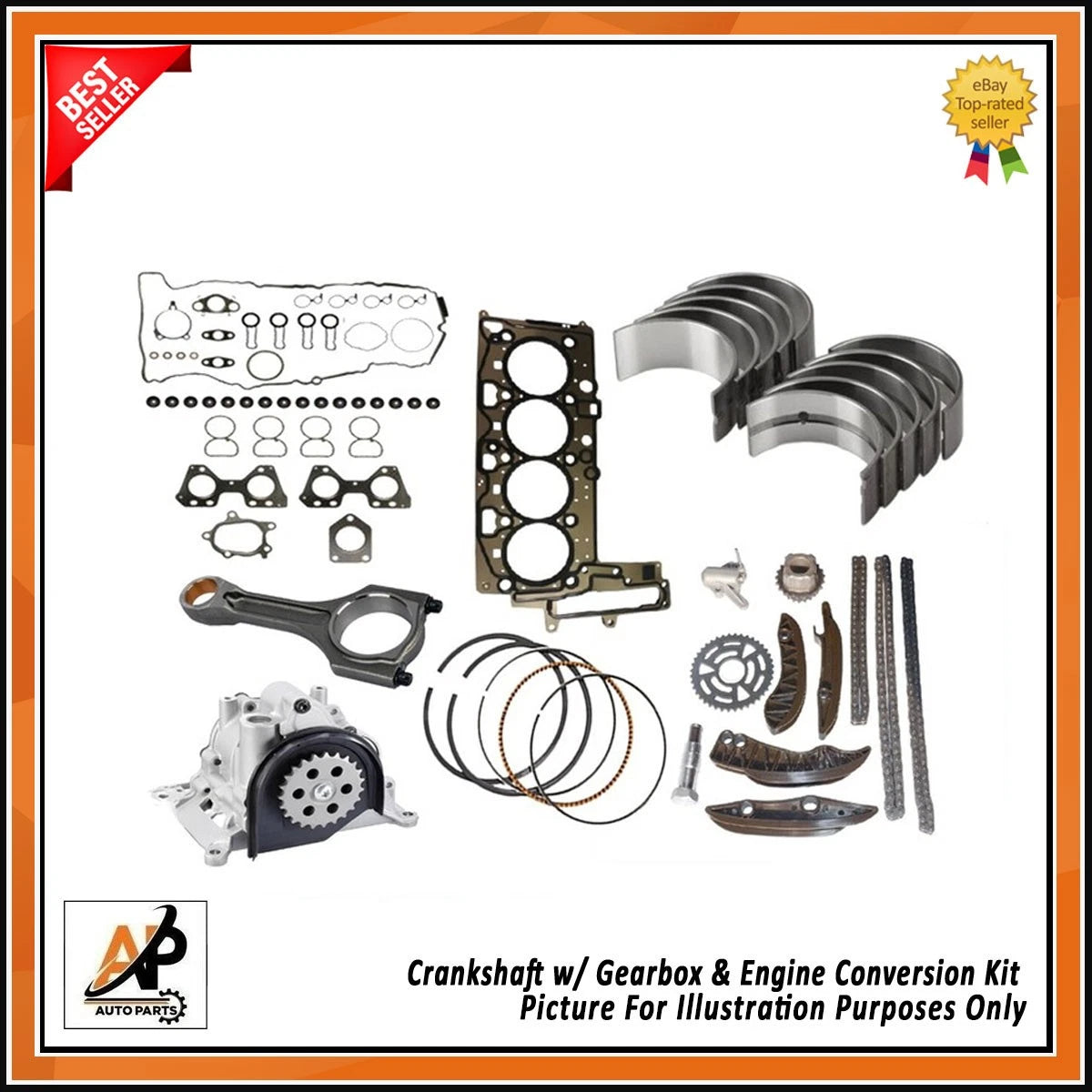 Crankshaft and Engine Conversion Kit Replacement for BMW 2.0 N47 (2007–2016)