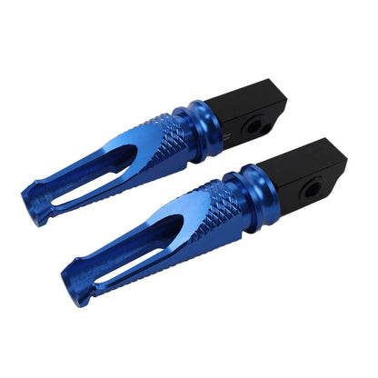 Blue Passenger Rear Foot Pegs for Aprilia GPR125 GPR150 (2015-2023)