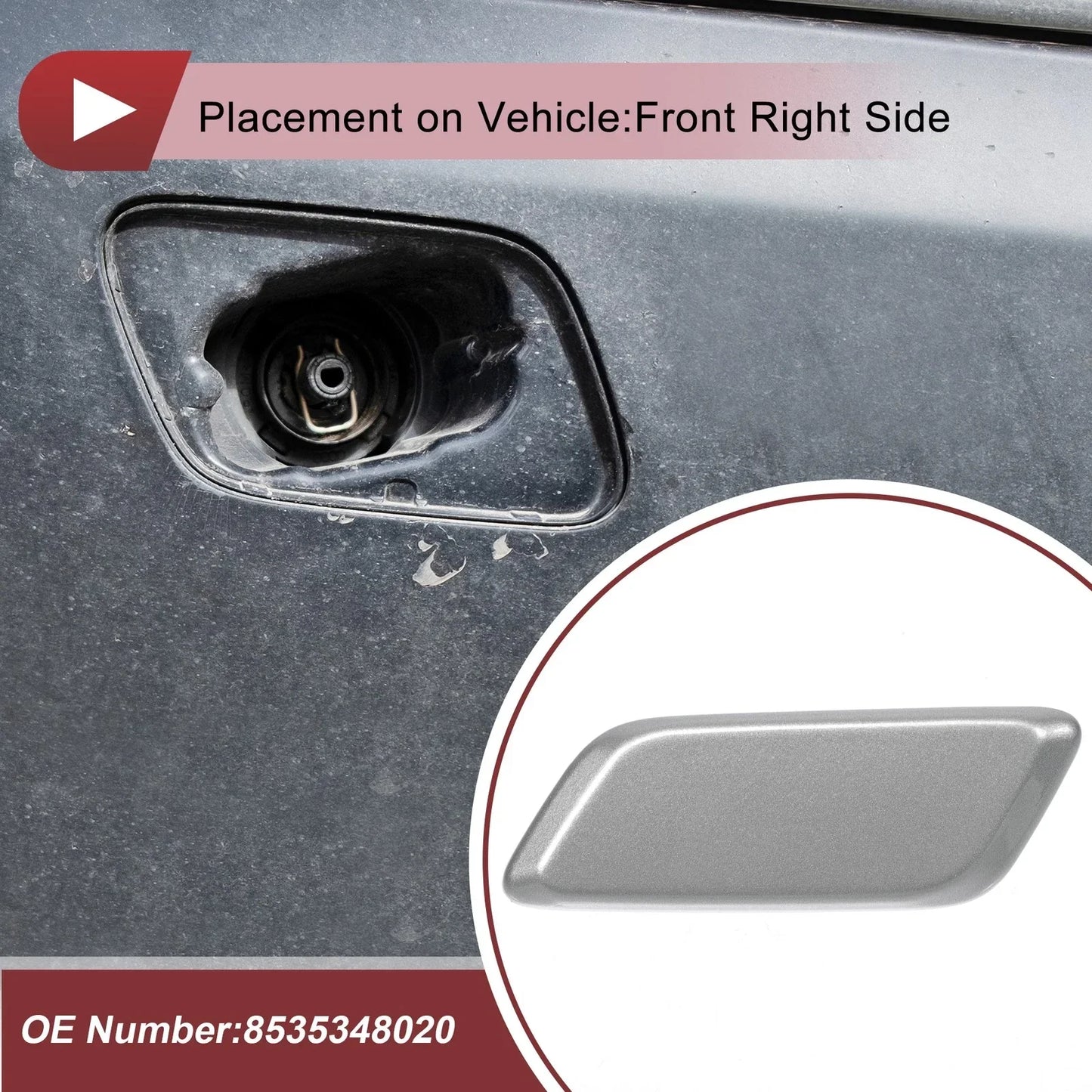 Front Right Headlight Washer Nozzle Cap for Lexus RX350 (2007-2015)