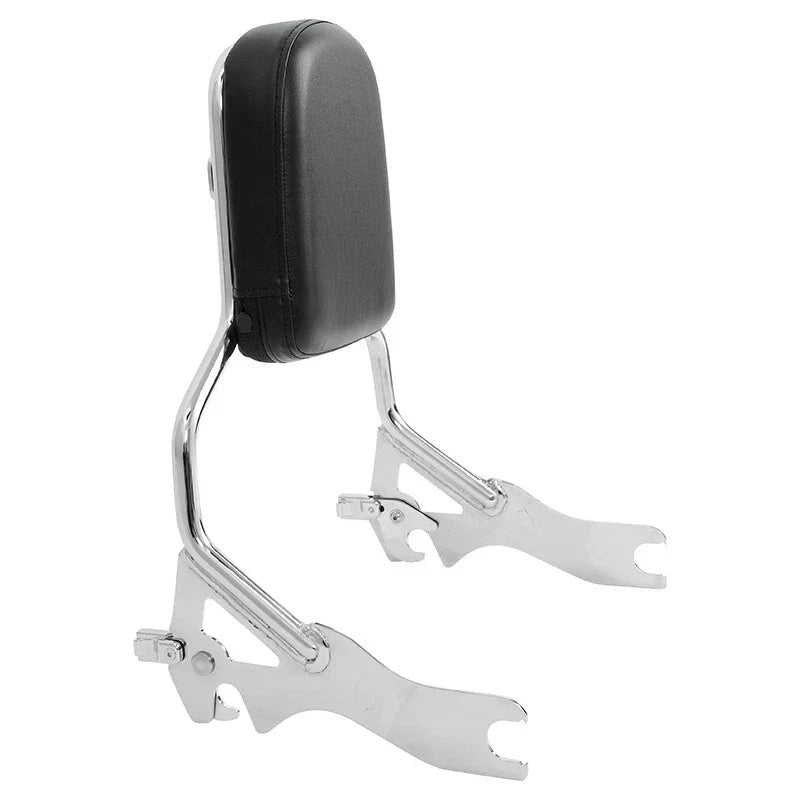 Chrome Sissy Bar Backrest Pad for Harley Softail Fat Bob (2018-2025)