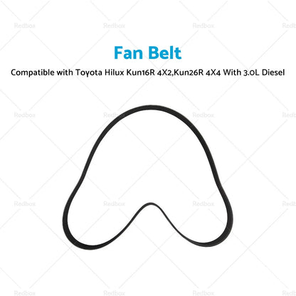 Drive Belt 7PK1515 for Toyota Hilux KUN16R KUN26R 3.0L Diesel (2005-2015)