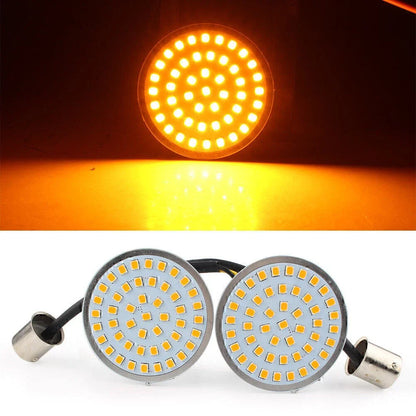 48 Amber LED Turn Signal Light Bulb for Bobber Chopper Cafe Racer