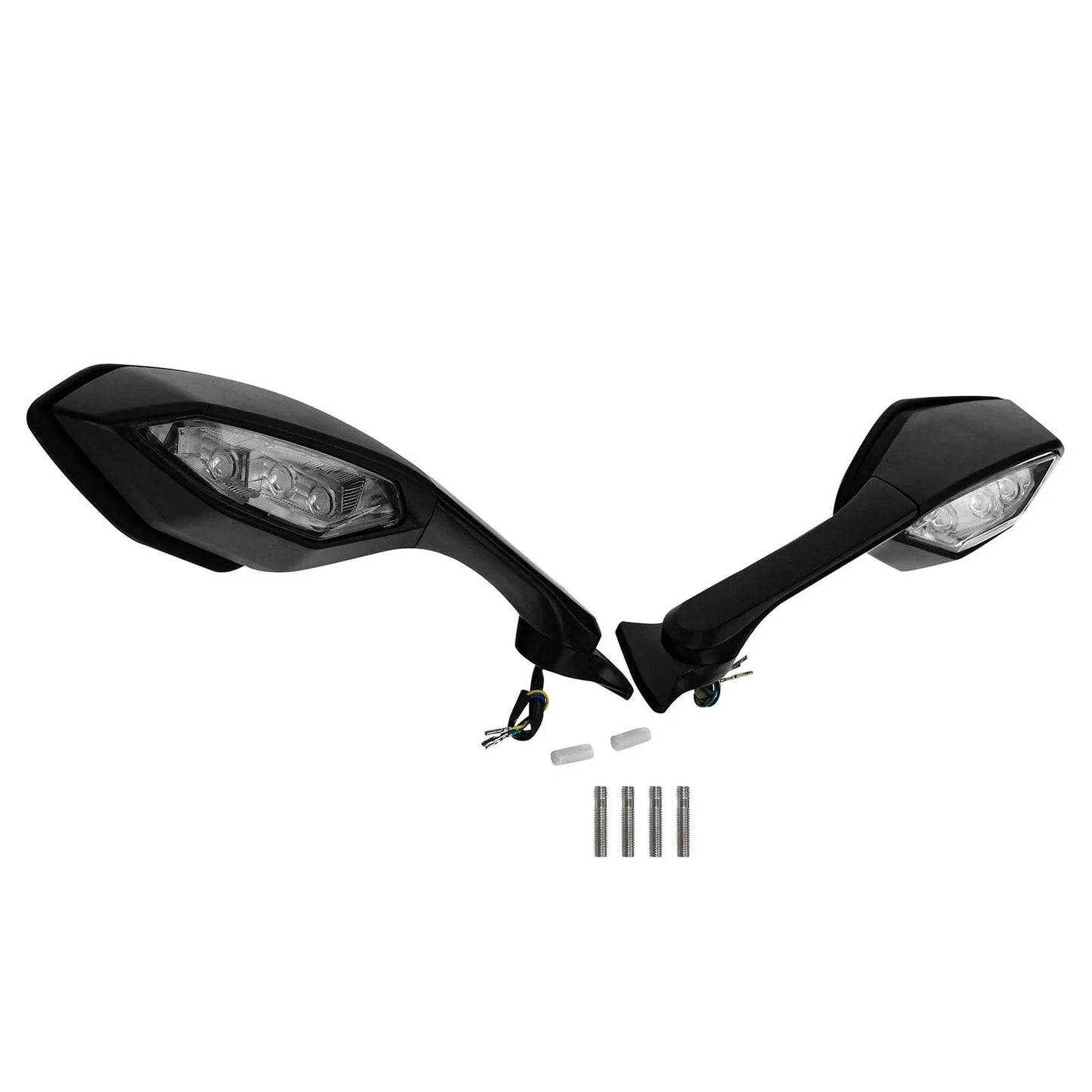 LED Turn Signal Rear View Mirrors for Yamaha YZF R1 (2015-2025) YZF R6 (2017-2022)
