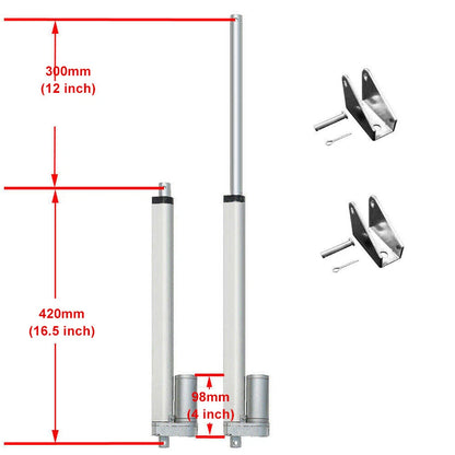 1500N Electric Linear Actuator Motor with Brackets for IG (12V)