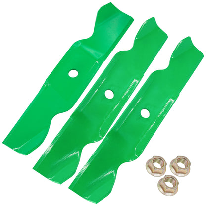 Deck Blades with Nuts Replacement for Cub Cadet 300 321 336 446 (2010–2018)