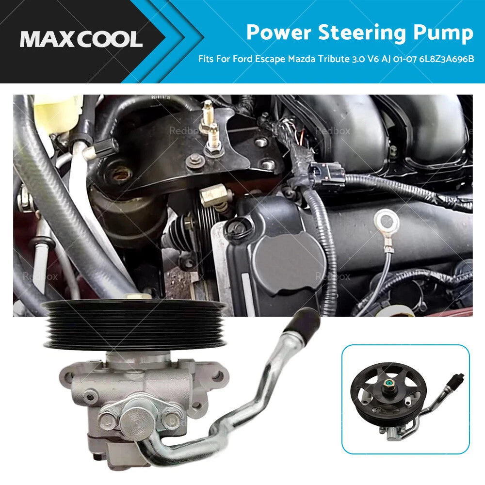 Power Steering Pump for Ford Escape, Mazda Tribute 3.0 V6 (2001-2007)